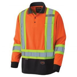 Birdseye Long-Sleeved Safety Polo Shirt