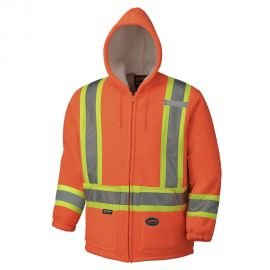 Hi-Viz Polyester Fleece Boa Lined Hoodie