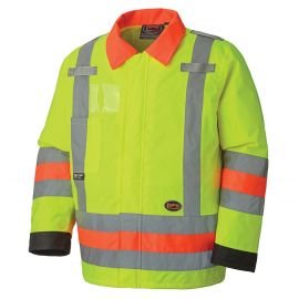 Hi-Viz Traffic Control Waterproof Safety Jacket