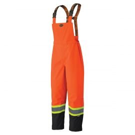 300D Hi-Viz Trilobal Ripstop Waterproof Safety Bib Pant