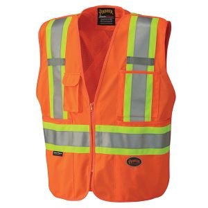 Hi-Viz Safety Tear-Away Mesh Back Vest