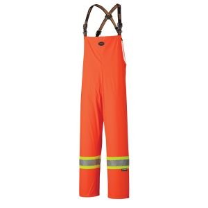 PU Stretch Hi-Viz Waterproof Safety Bib Pant