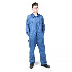 POLYCOTTON COVERALLS-Postman Blue-30R