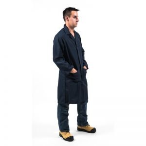 POLYCOTTON SHOP COAT-Navy Blue-30R
