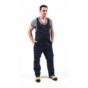 POLYCOTTON BIB PANT-Navy Blue-30R