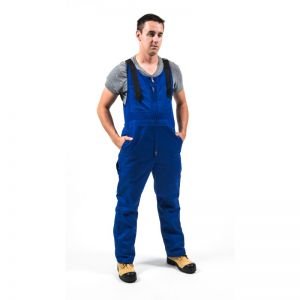 POLYCOTTON BIB PANT-Royal Blue-30R