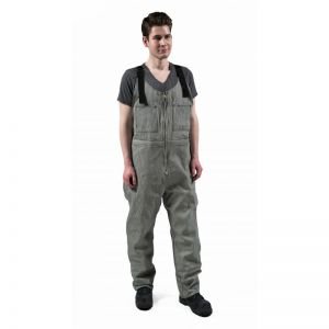 100% COTTON BIB PANT-Striped-30R