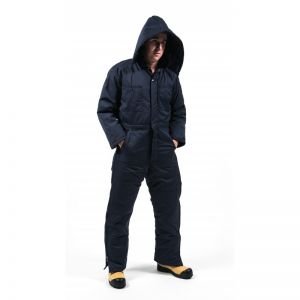 INSULATED POLYCOTTON COVERALLS-Navy Blue-30R