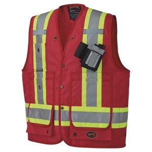 CSA Surveyor’s / Supervisor’s Vest-Red-XS