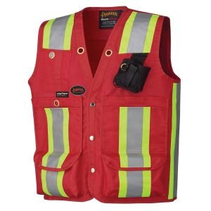 Surveyor’s / Supervisor’s Vest-Red-XS