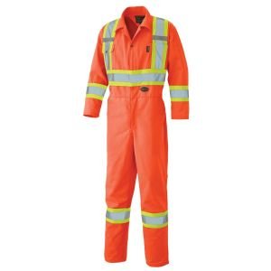 Hi-Viz Safety Poly/Cotton Coverall