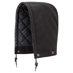 Hood for Quilted Cotton Duck Safety Parka, Bomber or Coverall-Black