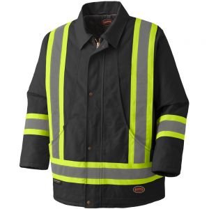 Quilted Cotton Duck Parka-Black-XS