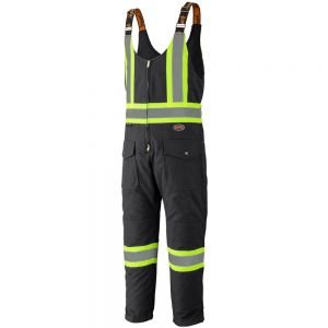 Quilted Cotton Duck Overall-Black-XS